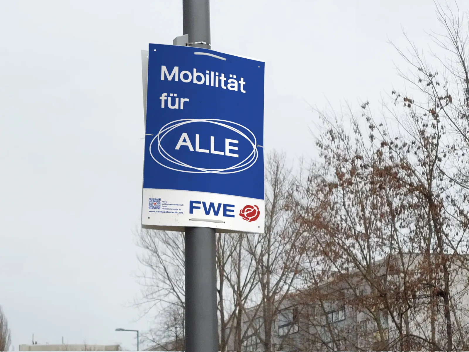 Wahlplakat: Mobilität für alle